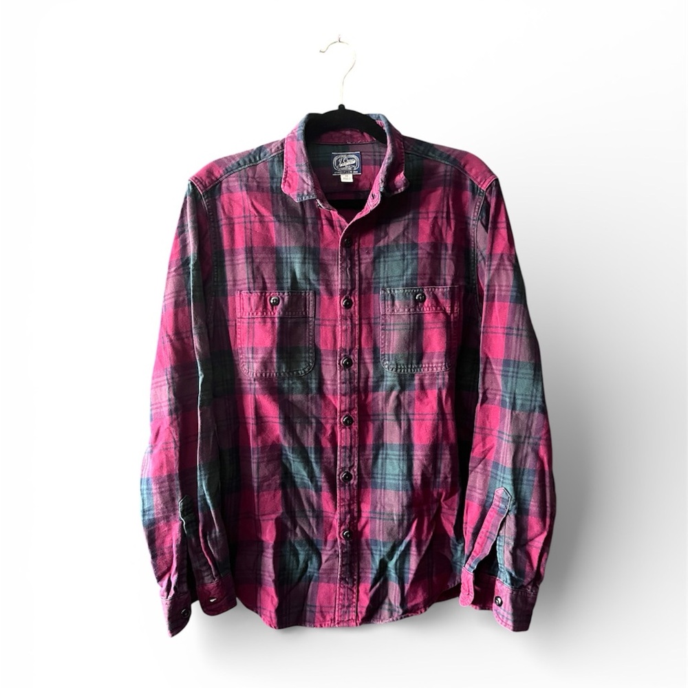 J. Crew Men's Cotton Plaid Sportsmen Outfitter Button Down Shirt